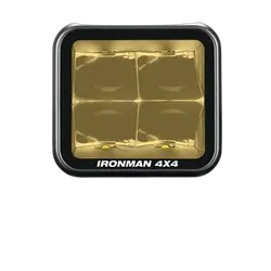 Ironman 4X4 40W Bright Cube Spot Beam LED Cube Light - 81 x 75mm (each) - Amber