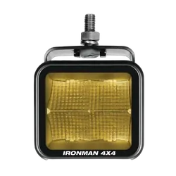 Ironman 4X4 40W Bright Cube Flood Beam LED Cube Light - 81 x 75mm (each) - Amber