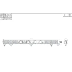Ignite 38" Laser Led Lightbar Combo Beam 975Mm