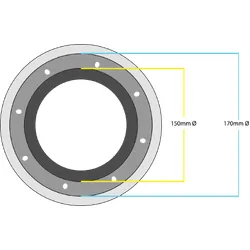 Speaker Baffle - 6.5" Universal Silicone Housing