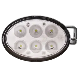 Ignite Led Oval Work lamp Flood Beam 10- 60V 60W 6 Leds Black Housing 6,600 Lumens