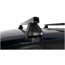 Rhino Rack Heavy Duty 2500 Black 2 Bar Roof Rack For Mitsubishi Challenger Pb 4Dr Suv 12/09 To 12/15