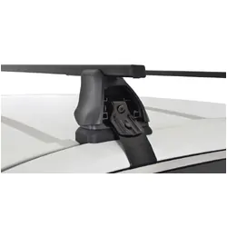Rhino Rack Euro 2500 Black 2 Bar Roof Rack For Toyota Aurion Gsv50R 4Dr Sedan 04/12 To 10/17
