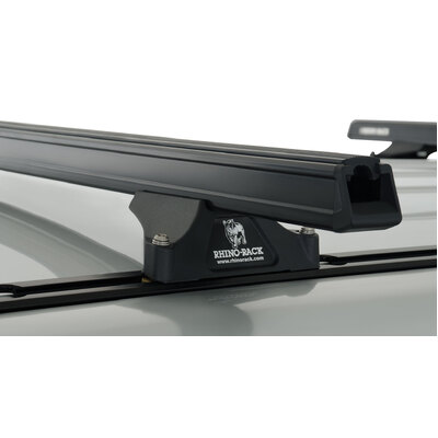 Rhino Rack Heavy Duty Rltp Trackmount Black 2 Bar Roof Rack For Mitsubishi Pajero Ns-Nx 4Dr 4Wd Lwb 11/06 On