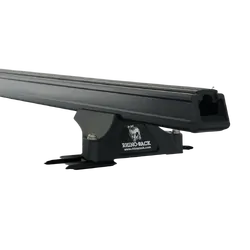 Rhino Rack Heavy Duty Rltp Trackmount Black 2 Bar Roof Rack For Mitsubishi Pajero Nm - Np 4Dr 4Wd Lwb 05/00 To 10/06