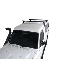 Rhino Rack Heavy Duty Rl210 Black 2 Bar Roof Rack For Volkswagen Caravelle T3 2Dr Van High Roof 08/82 To 12/92