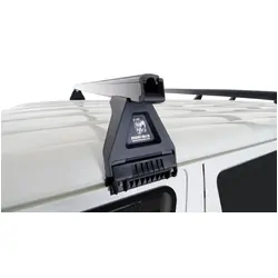 Rhino Rack Heavy Duty Rl150 Black 4 Bar Roof Rack For Toyota Hiace Gen 4 2Dr Van 11/89 To 02/05
