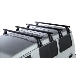 Rhino Rack Heavy Duty Rl210 Black 4 Bar Roof Rack For Toyota Landcruiser 78 Series 2Dr 4Wd Troop Carrier 03/07 On