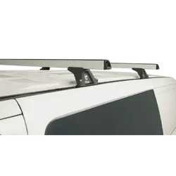 Rhino Rack Heavy Duty Rltf Silver Trackmount 2 Bar Roof Rack For Hyundai Imax 5Dr Van 08 To 21