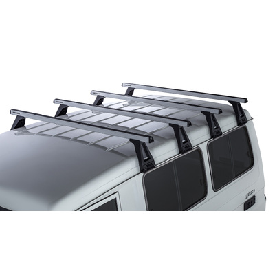Rhino Rack Heavy Duty Rl210 Silver 4 Bar Roof Rack For Toyota Landcruiser 78 Series 2Dr 4Wd Troop Carrier 03/07 On