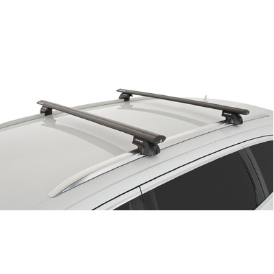Rhino Rack Vortex Sx Black 2 Bar Roof Rack For Audi Q7 4L 4Dr Suv With Flush Rails 09/06 To 08/15