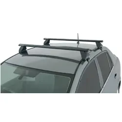Rhino Rack Vortex 2500 Black 2 Bar Roof Rack For Nissan Tiida 4Dr Sedan 02/06 On
