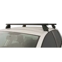 Rhino Rack Vortex 2500 Black 2 Bar Roof Rack For Volkswagen Golf Vi (Incl Gti And R) 5Dr Hatch 03/09 To 03/13