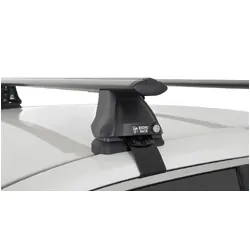 Rhino Rack Vortex 2500 Black 2 Bar Roof Rack For Toyota Aurion Gsv50R 4Dr Sedan 04/12 To 10/17