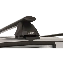 Rhino Rack Vortex 2500 Black 2 Bar Roof Rack For Nissan Dualis 4Dr Wagon 12/07 To 07/14