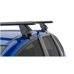 Rhino Rack Vortex 2500 Black 2 Bar Roof Rack For Honda Jazz 2Nd Gen 5Dr Hatch 08/08 To 06/14