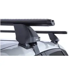 Rhino Rack Vortex 2500 Black 2 Bar Roof Rack For Toyota Corolla Gen 11 5Dr Hatch 10/12 To 07/18