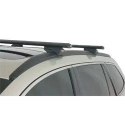 Rhino Rack Vortex Sx Black 2 Bar Roof Rack For Subaru Outback 4Th Gen 4Dr Suv With Roof Rails 09/09 To 08/14