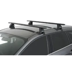 Rhino Rack Vortex 2500 Black 2 Bar Roof Rack For Ford Kuga Tf 4Dr Suv 05/13 To 12/16
