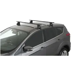 Rhino Rack Euro 2500 Black 2 Bar Roof Rack For Ford Kuga Tf 4Dr Suv 05/13 To 12/16