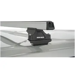 Rhino Rack Heavy Duty Rltp Silver 2 Bar Roof Rack For Ford Transit Custom 2Dr Van Swb 02/14 On