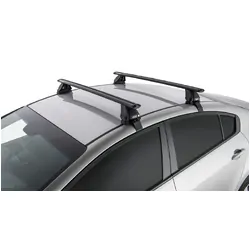 Rhino Rack Vortex 2500 Black 2 Bar Roof Rack For Kia Cerato 4Dr Sedan 08/13 To 05/18