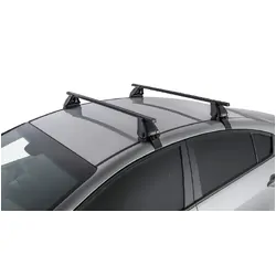 Rhino Rack Euro 2500 Black 2 Bar Roof Rack For Kia Cerato 4Dr Sedan 08/13 To 05/18