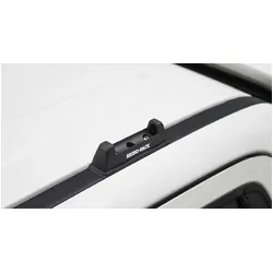 Rhino Rack Heavy Duty Rlt600 Ditch Mount Black 2 Bar Roof Rack For Dodge Ram 3500 4Dr Ute Crew Cab 01/10 On