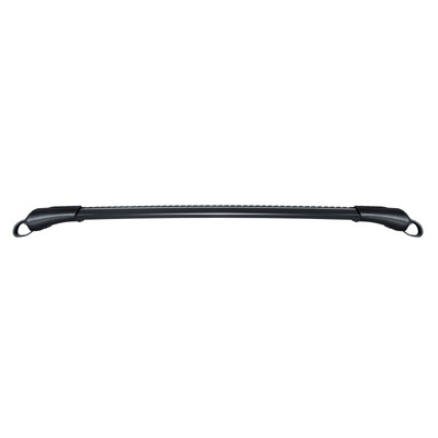 Rhino Rack Vortex Stealthbar Black 2 Bar Roof Rack For Volkswagen Touareg 7P 5Dr Suv With Roof Rails 07/11 To 12/18