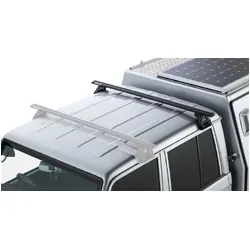 Rhino Rack Vortex Rl110 Black 1 Bar Roof Rack For Toyota Landcruiser 79 Series 4Dr 4Wd Double Cab 03/07 On