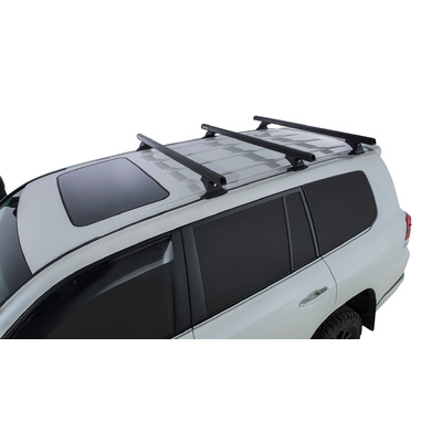 Rhino Rack Heavy Duty Rch Black 3 Bar Roof Rack For Toyota Landcruiser 200 Series 5Dr 4Wd 07 To 21