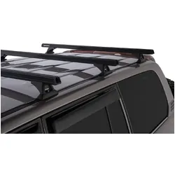 Rhino Rack Heavy Duty Rch Silver 3 Bar Roof Rack For Toyota Landcruiser 100 Series 4Dr 4Wd 03/98 To 10/07