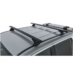 Rhino Rack Vortex Rch Black 2 Bar Roof Rack For Volkswagen Amarok 2H 4Dr Ute Dual Cab 02/11 On