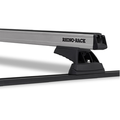 Rhino Rack Heavy Duty Rcl Trackmount Silver 2 Bar Roof Rack For Holden Combo Sb 2Dr Van 03/96 To 08/02