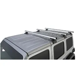 Rhino Rack Heavy Duty Rcl Silver 3 Bar Rhino-Rack Backbone Roof Rack For Jeep Wrangler Jl 4Dr 4Wd Hard Top 04/19 On
