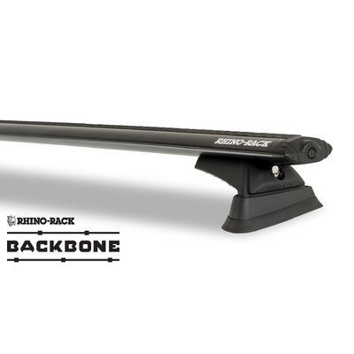 Rhino Rack Vortex Black 2 Bar Rhino-Rack Backbone Roof Rack With Rcl Legs For Jeep Gladiator Jt 4Dr Ute 06/20 On