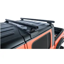 Rhino Rack Heavy Duty Black 2 Bar Rhino-Rack Backbone Roof Rack With Rcl Legs For Jeep Gladiator Jt 4Dr Ute 06/20 On