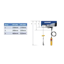 Kincrome Electric Lifting Hoist 125-250Kg