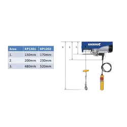 Kincrome Electric Lifting Hoist 400-800Kg