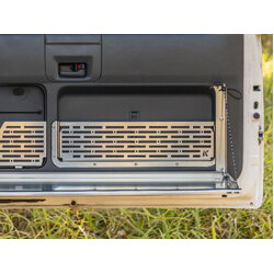 Rear Door Cage Net Replacement to suit Toyota Prado 120 [Natural Stainless]