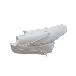 Oceansouth Skipper Deluxe Folding Seat - High Back White