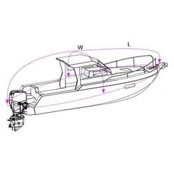 Oceansouth Pilot/Cruiser Boat Cover Grey 7.0m - 7.5m