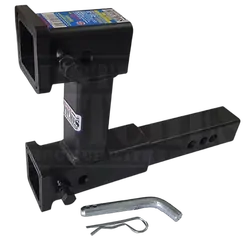 Dual Hitch Receiver Extension - Solid Shank 3500Kg