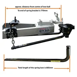 Mister Hitches Weight Distribution Hitch 800lb Round Bar Includes Head & Hitch