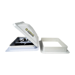 Outback Explorer Roof Vent with 12v fan - 14"x 14" Jensen style 