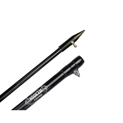 Hookem Complete Outrigger Set - Includes 2 X 3M (10FT)- Black2 X Cast Snouts (Approx 37mm Id) & 2 X Cast Base Plates - Bases Cast Stainlessteel Exter