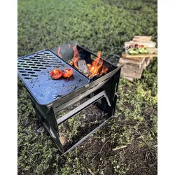 Ozpig Fire Pit Solid/Grill Cooking Plate