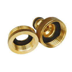 Flat Out Tap Adaptor: 3/4" & 1" Snap-On Brass