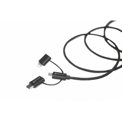 3 In 1 Charge / Sync Cable - Black