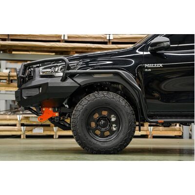 Piak Elite No Loop To Suit Hilux 2020 Onwards With Orange Recovery Points & Black Under Body Protection